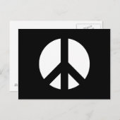 Zwart-witteken voor vrede briefkaart (Voorkant / Achterkant)