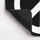 Zwart-witteken voor vrede muismat (Hoek)