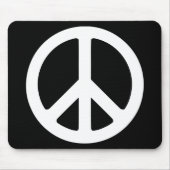 Zwart-witteken voor vrede muismat (Voorkant)