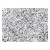 Zwart-wittekend Hoesje voor tablecloth Tafelkleed (Voorkant (Horizontaal))