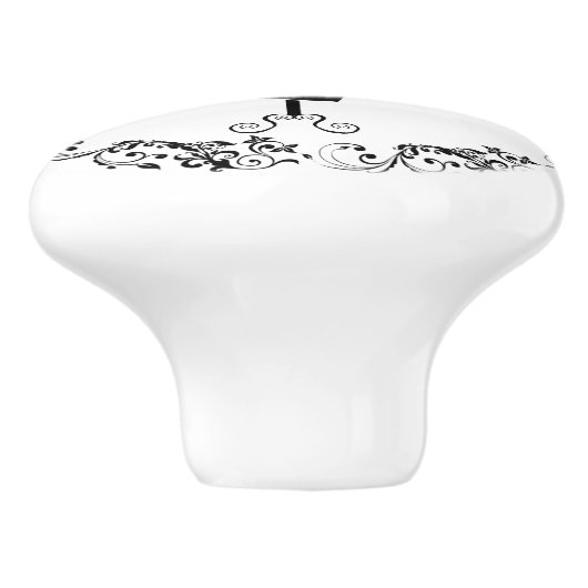 Zwart-wittekende ruimte Bodice Dress-formulier Keramische Knop (Zijkant)