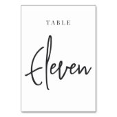 Zwart-wittekende scripts ELEVEN Kaart (Voorkant)