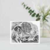 Zwart-wittekenfilms Briefkaart (Staand voorkant)