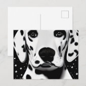 Zwart-wittekletteraar Dalmatian Puppy Briefkaart (Voorkant / Achterkant)