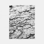 Zwart-wittekonpatroon Fleece Deken (Voorkant)
