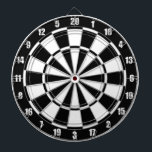 Zwart-wittekoolbord Dartbord<br><div class="desc">Zwart-wit bicolor Dart Board.</div>