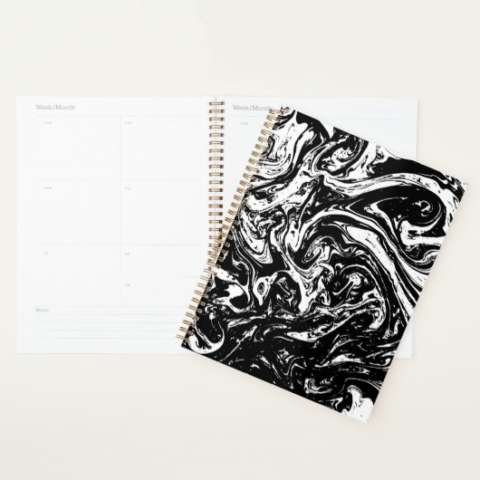 Zwart-wittekoolbord Planner (Display)