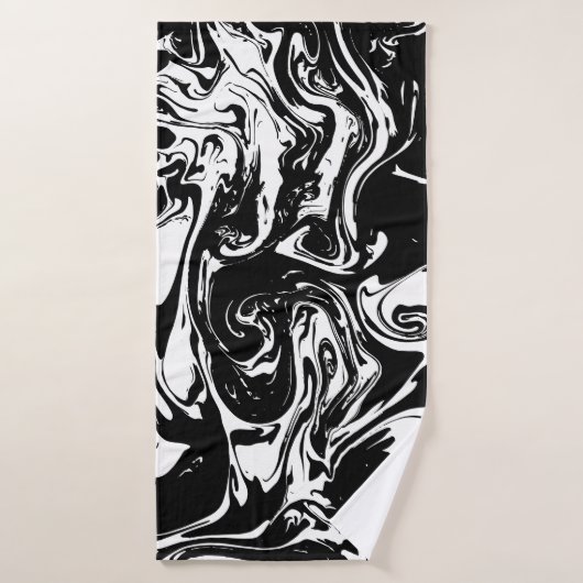 Zwart-wittekoolhanddoeken Badhanddoek (Badhanddoek)