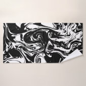 Zwart-wittekoolhanddoeken Badhanddoek (Badhanddoek)