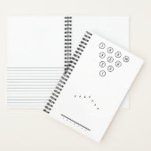 Zwart-wittekoolreferentieschema Notitieboek (Binnen)