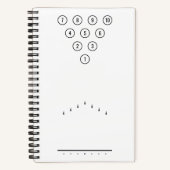 Zwart-wittekoolreferentieschema Notitieboek (Voorkant)