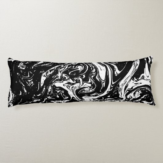 Zwart-wittekooltje Lichaamskussen (Achterkant)