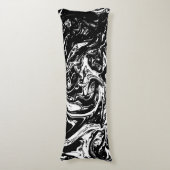 Zwart-wittekooltje Lichaamskussen (Voorkant Verticaal)