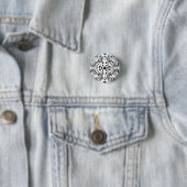 Zwart-wittekoppen Ronde Button 3,2 Cm (In situ)