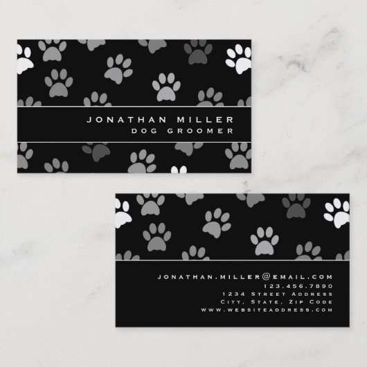 Zwart-wittekoppen Visitekaartje (Voorkant / Achterkant)