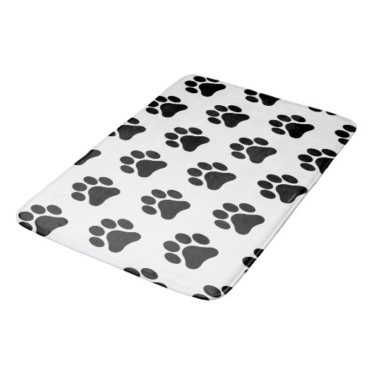 Zwart-wittekoppringspatroon — Bath Mat (Gekanteld)