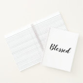 Zwart-wittekst aangepast aangepast script, schatti notitieboek (Binnen)