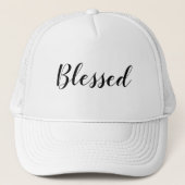 Zwart-wittekst aangepast aangepast script, schatti trucker pet (Voorkant)