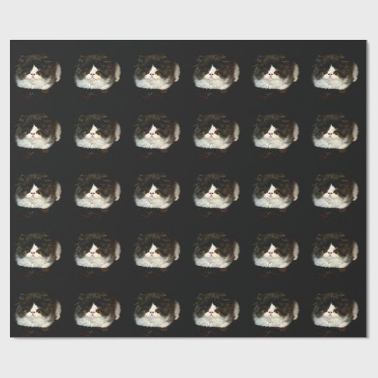 Zwart-witten Cadeaupapier (Vlak)