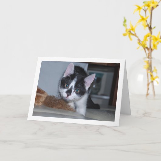 Zwart-witten Kaart (Gele Bloem)