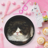 Zwart-witten Papieren Bordje (Feest)