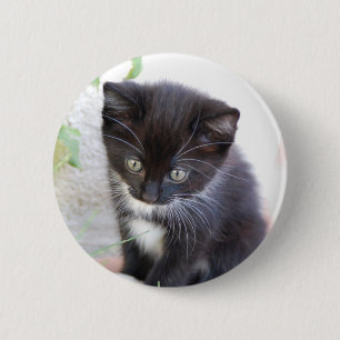 Zwart-witten Ronde Button 5,7 Cm