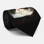 Zwart-witten Stropdas (Opgerold)