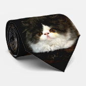 Zwart-witten Stropdas (Opgerold)