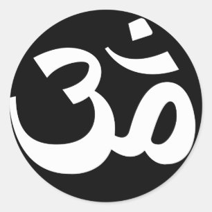 Zwart-wittenkaartjes Ronde Sticker