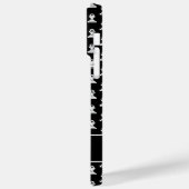 Zwart-witteprikschaken, aangepast monogram Case-Mate iPhone case (Achterkant / Links)