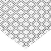 Zwart-wittevierkant-puntenpatroon Tafelkleed (Gekanteld)