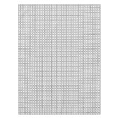 Zwart-wittevierkant-puntenpatroon Tafelkleed (Voorkant)