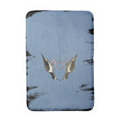 Zwart-wittevogel Foto Blauw water Artistisch Badmat (Voorkant Verticaal)