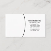 Zwart-wittewit - QR-code voor foto's Visitekaartje (Voorkant)