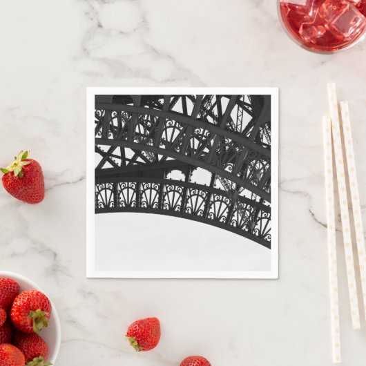 Zwart-wittewittowerpapier (Napkins) Servetten (Insitu)