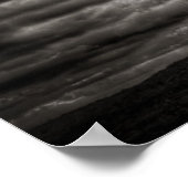 Zwart-wittijdloze boomstructuur Poster (Hoek)