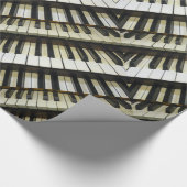 Zwart-wittoetsenbordpapier Cadeaupapier (Hoek)