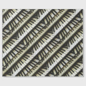 Zwart-wittoetsenbordpapier Cadeaupapier (Vlak)