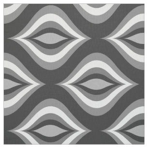 Zwart-wittrappen Moderne geometrische patronen Stof