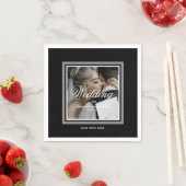 Zwart-wittwitservetten Servet (Insitu)