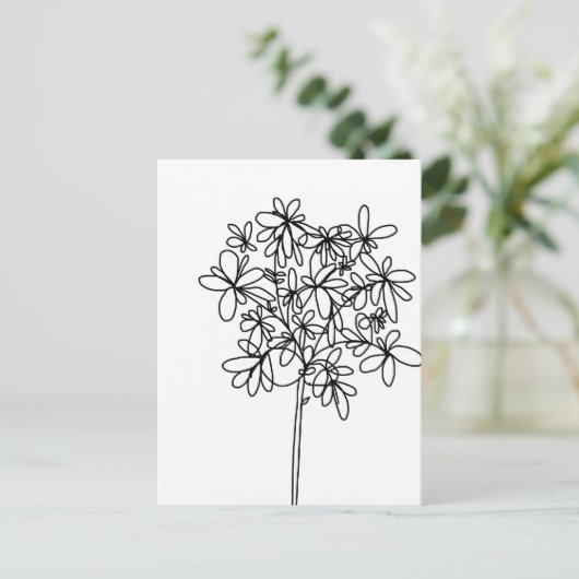 Zwart-witventilator - Briefkaart (Staand voorkant)