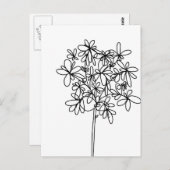 Zwart-witventilator - Briefkaart (Voorkant / Achterkant)