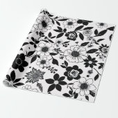 Zwart-witventilator Cadeaupapier (Uitgerold)