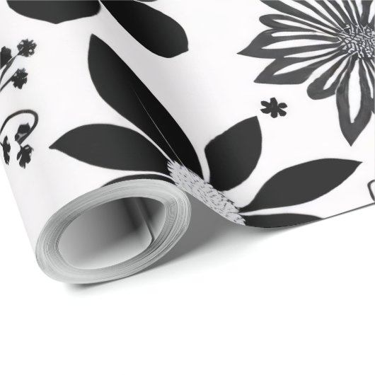Zwart-witventilator Cadeaupapier (Rol Hoek)