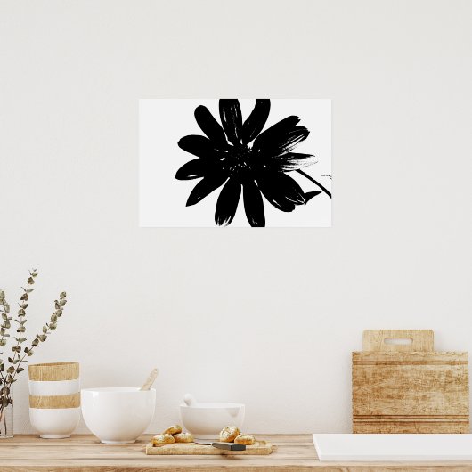 Zwart-witventilator Poster (Keuken)