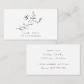 Zwart-witventilator Visitekaartje (Voorkant / Achterkant)