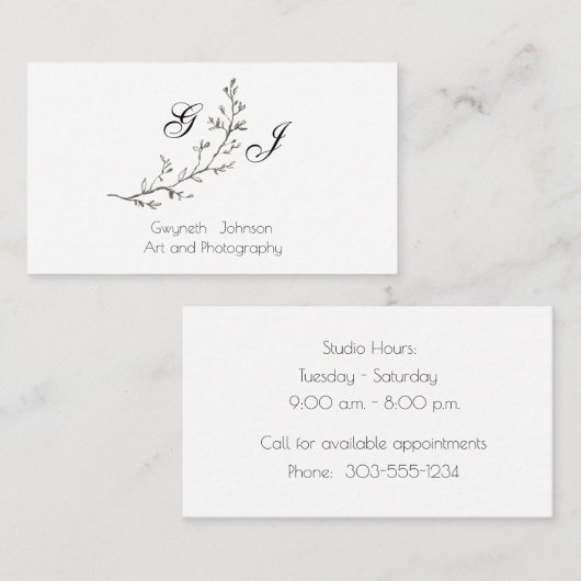 Zwart-witventilator Visitekaartje (Voorkant / Achterkant)