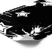 Zwart-witverf Poster (Hoek)