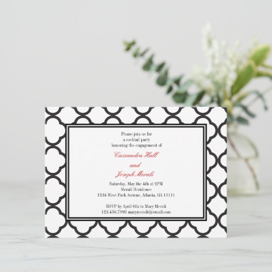 Zwart-witverhaal Kaart (Staand voorkant)