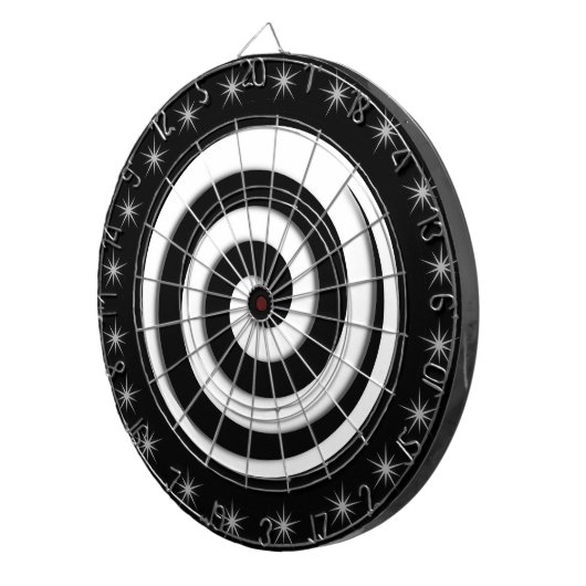Zwart-witverordening Dartbord (Voorkant Rechts)